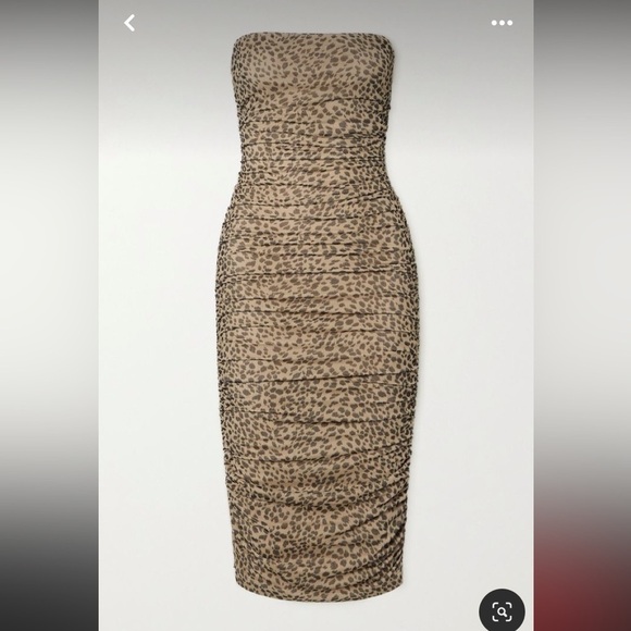 New with tags Reformation Shea Cheetah Dress in Taupe  XS - Picture 6 of 15